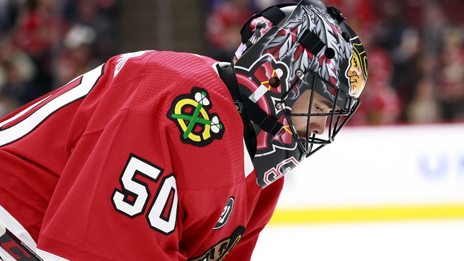 Corey Crawford expresses disappointment with the Blackhawks.