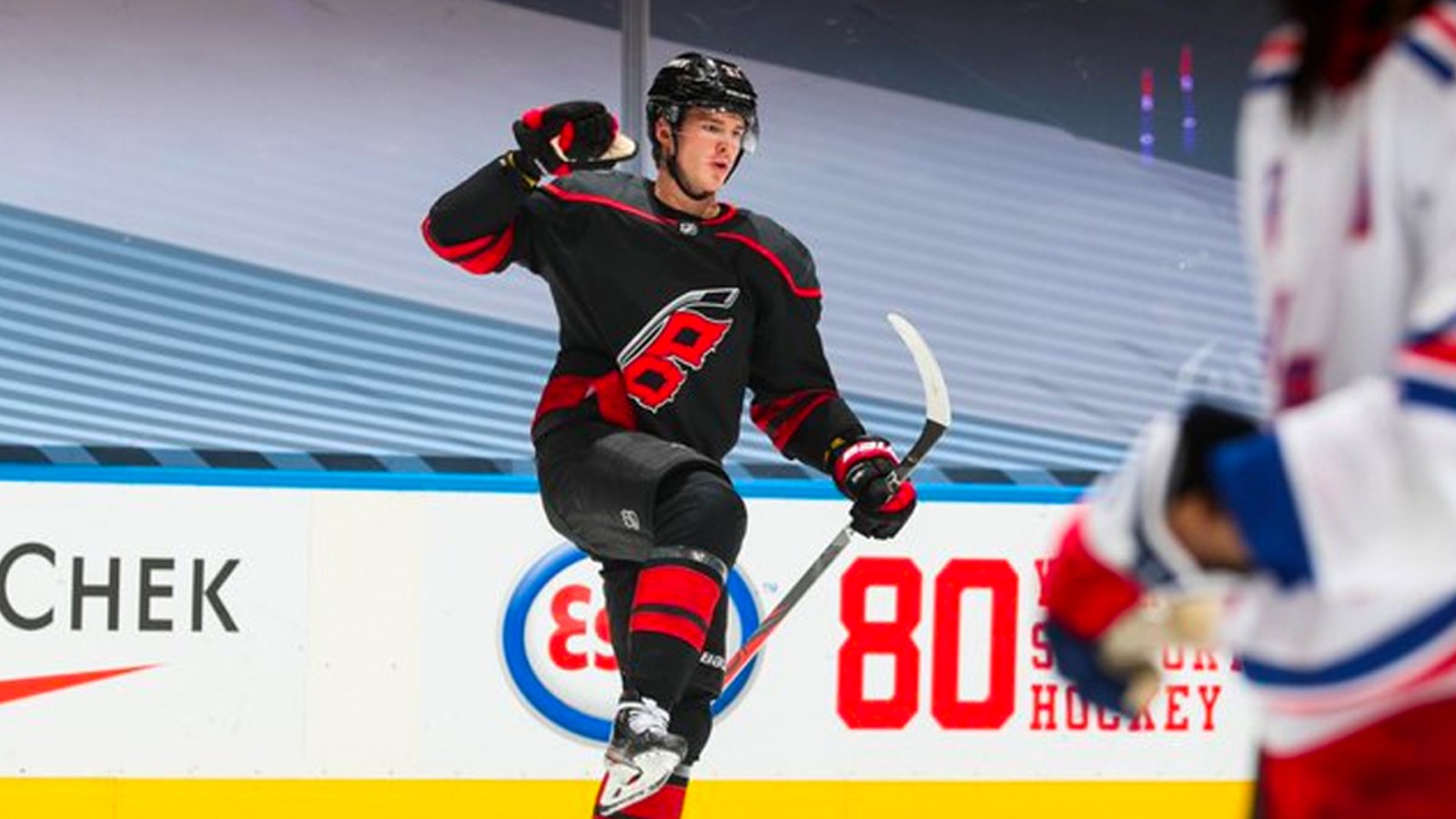 Svechnikov makes Hurricanes/Whalers history with hat trick over Rangers