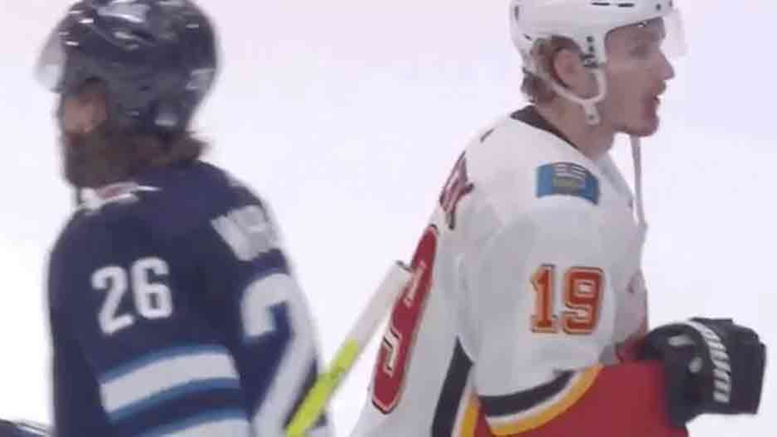 Flames eliminate Jets, face off in tense fist bumps line! 