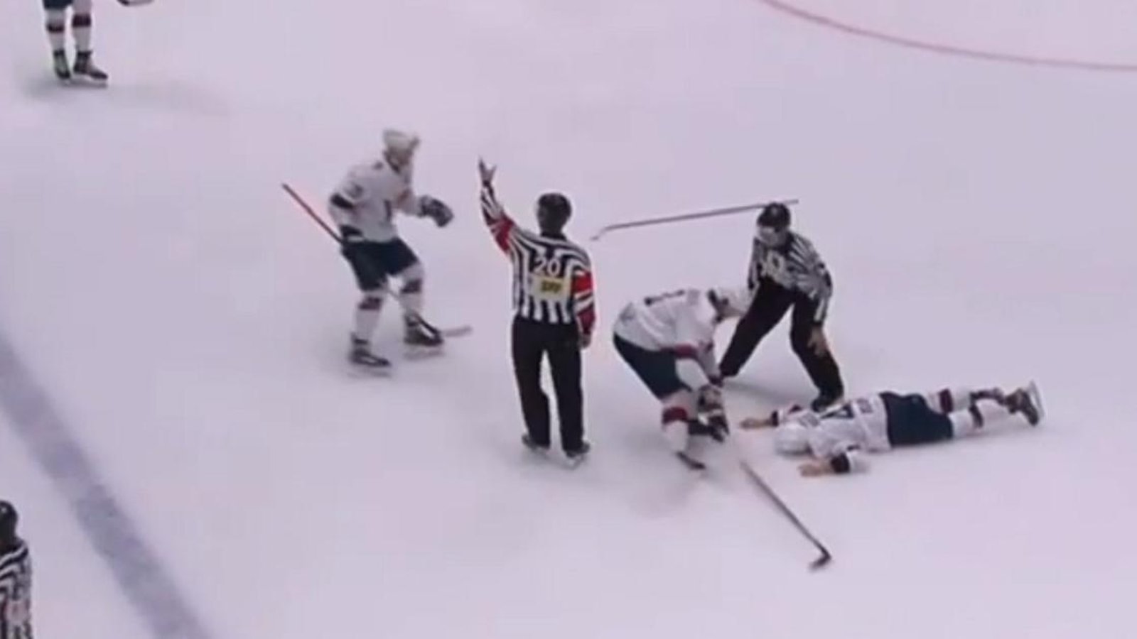 Mark Louis puts Patrik Maier on ice with a one-shot KO.