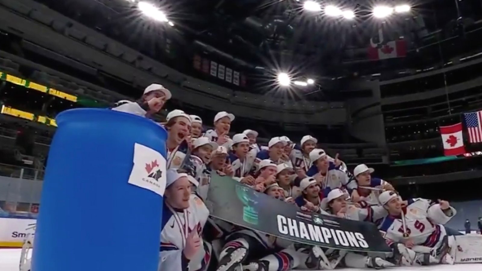 Team USA explains «trash can» controversy after gold medal win against Canada 