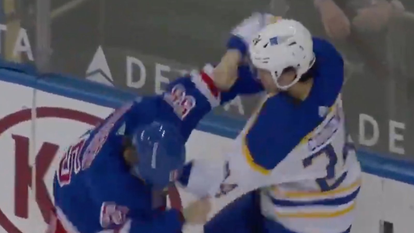 Rookie Dylan Cozens’ first fight is the most exciting Sabres highlight of the season! 