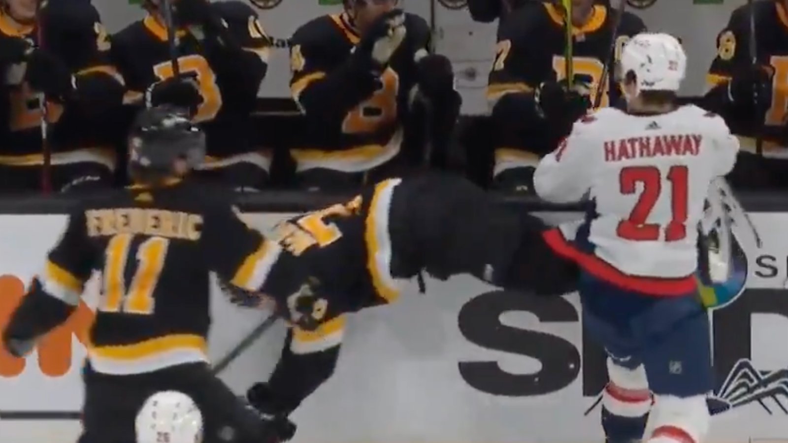 Bruins’ McAvoy gets drilled out of the game, returns only to get hit again! 
