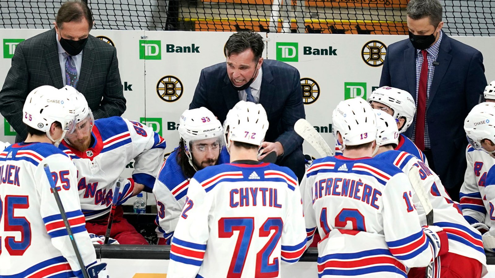 The entire Rangers’ coaching staff pulled from tonight’s game! 