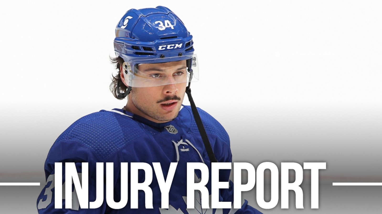Auston Matthews out with an injury for tonight's game against Jets