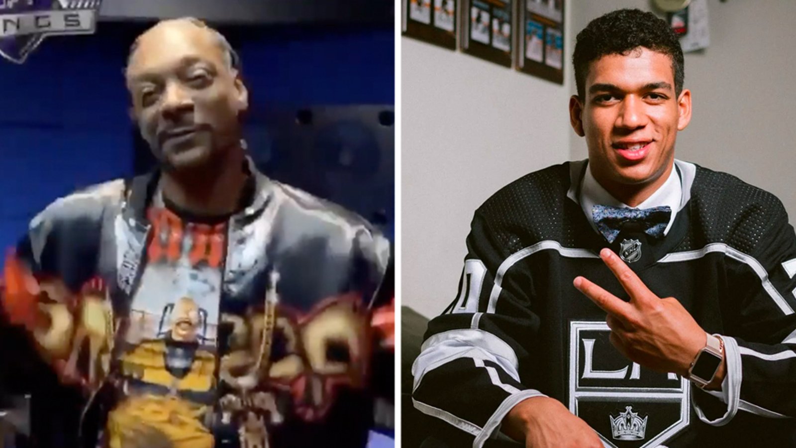 Snoop Dogg welcomes Kings rookie Quinton Byfield to the NHL - HockeyFeed