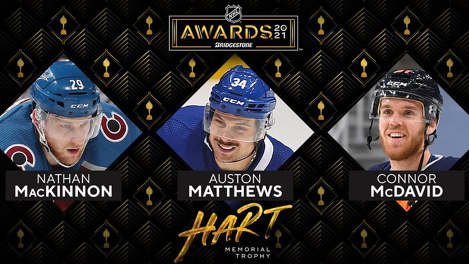MacKinnon, Matthews and McDavid nominated for Hart Trophy as NHL MVP