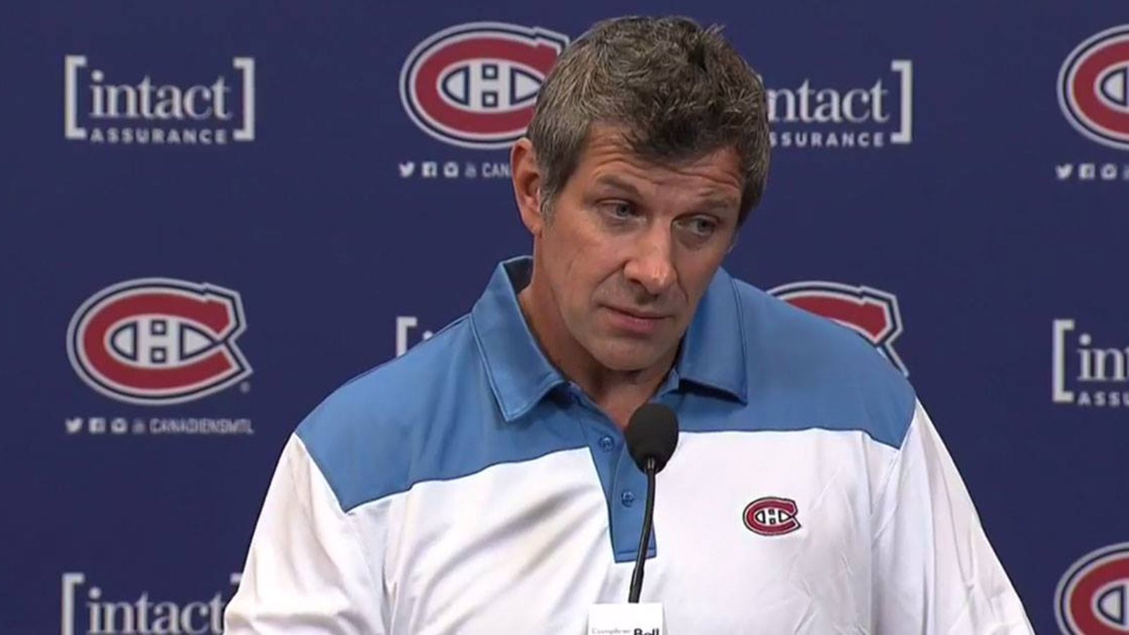 Toronto journalist gives the Canadiens flack over French answers during their press conference.