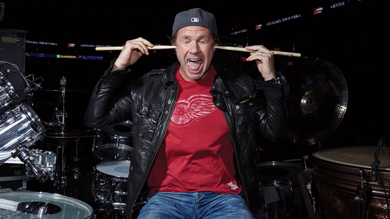 Red Hot Chili Peppers drummer Chad Smith is a longtime Detroit Red Wings fan