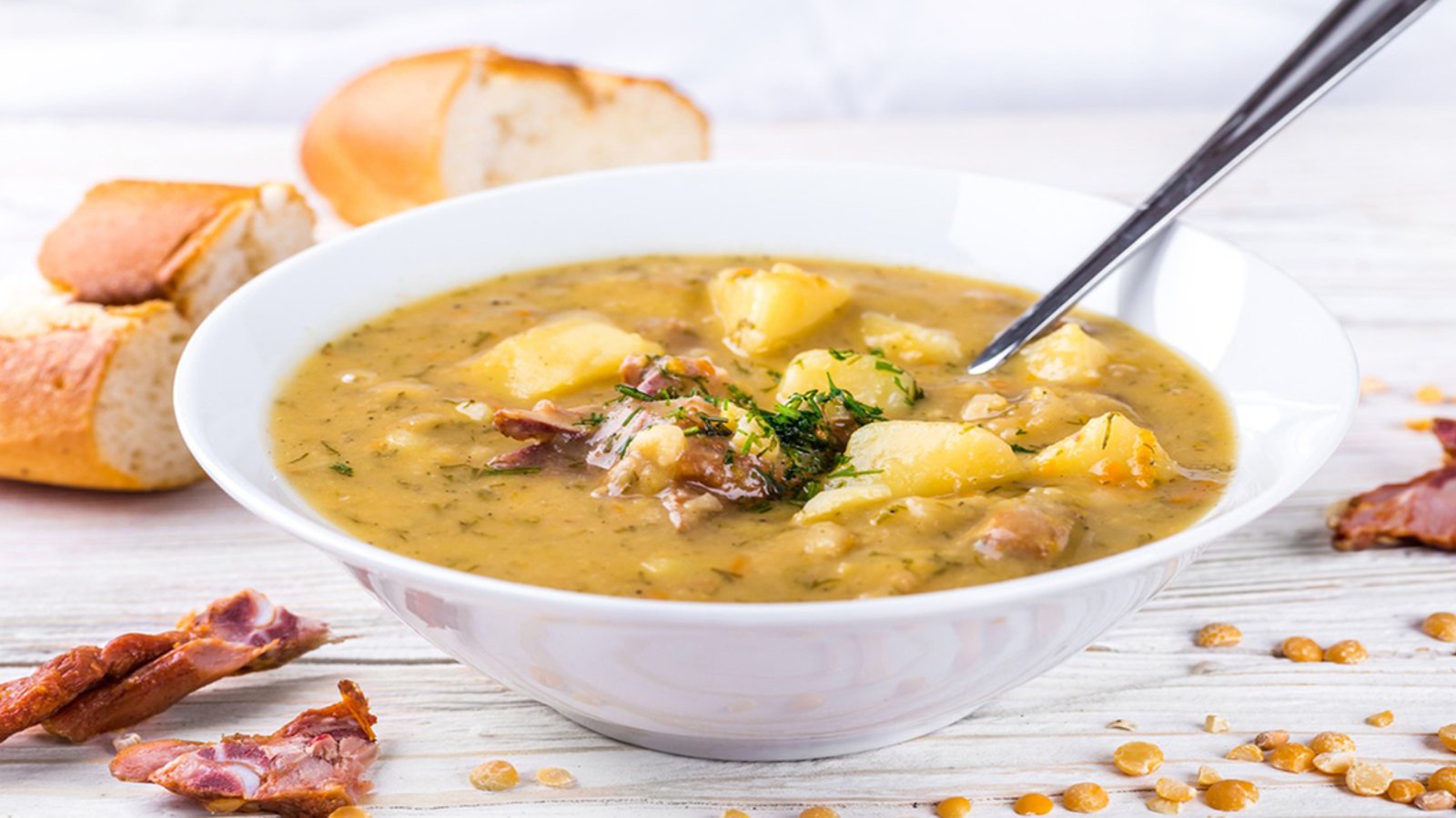 Une soupe aux pois, comme on la cuisinait dans le bon vieux temps!