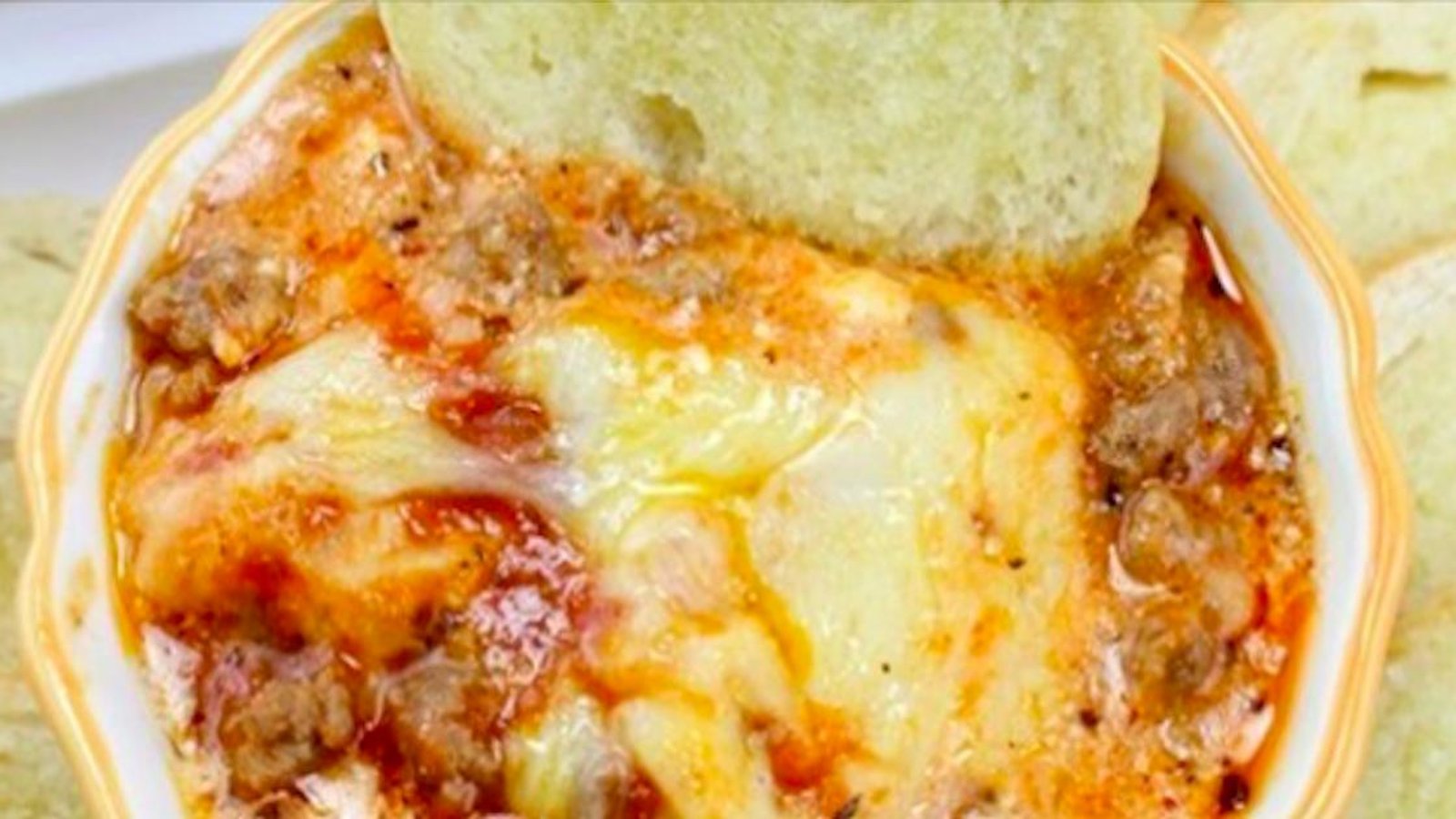 Trempette à la lasagne au fromage: un délice!