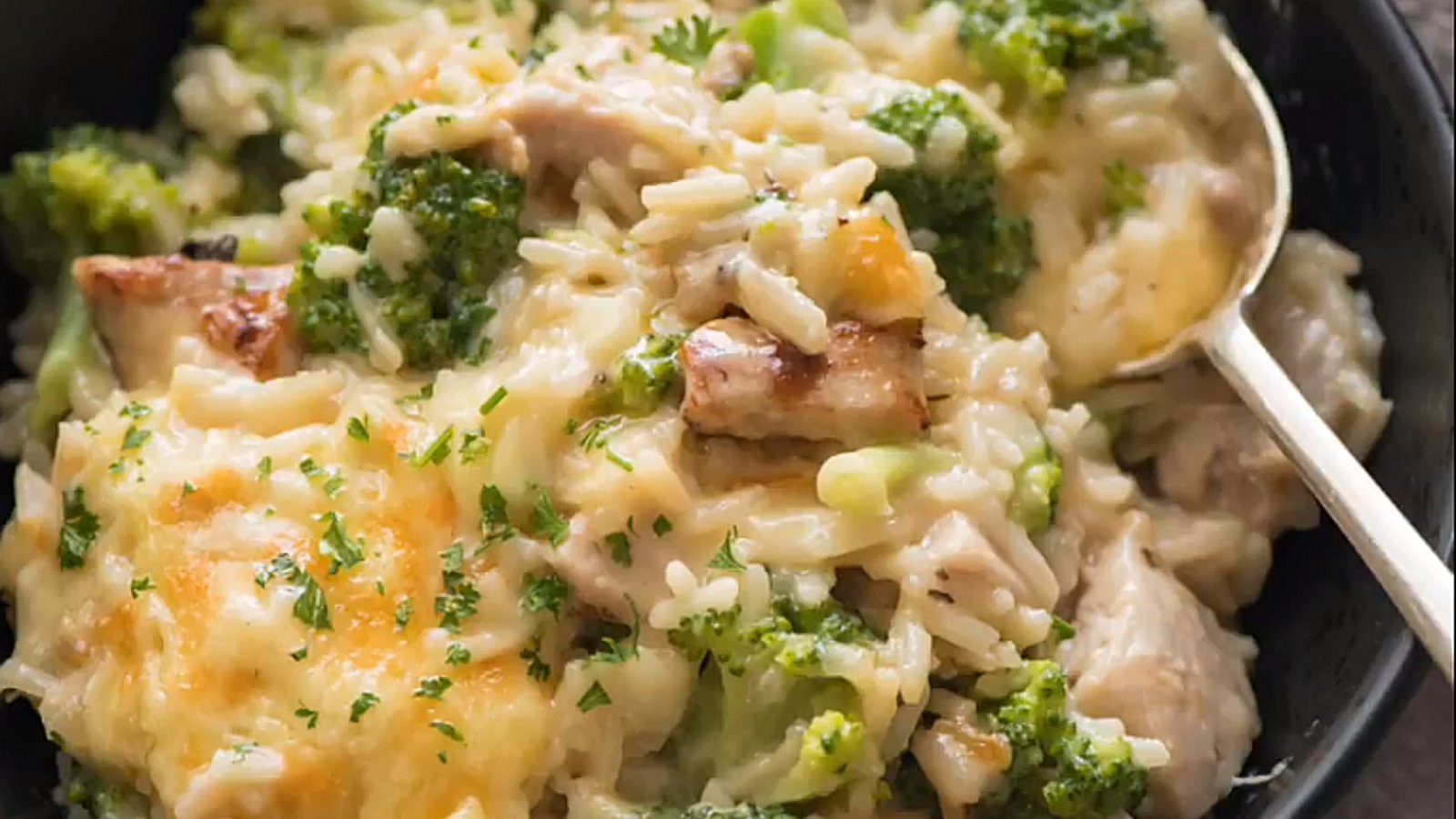 Le meilleur risotto poulet, brocoli et fromage 