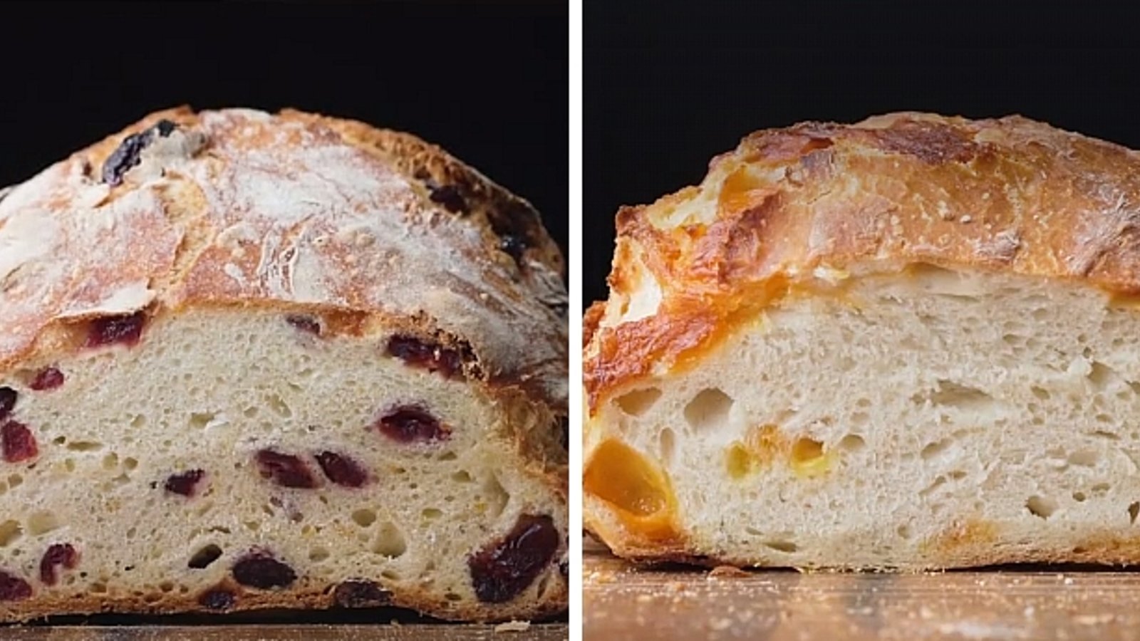 À partir d’une seule recette de pain croûté, confectionnez 4 délicieuses variantes