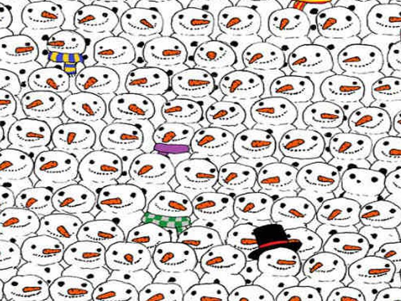J'ai regardé cette image pendant des heures et je n'ai pu trouver le panda!! Pouvez-vous le voir? Trouvez-le en cliquant sur l'image! 